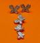 Picture of “Butterfly” set of pendant and stud earrings in sterling silver and cubic zirconia