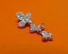 Picture of “Butterfly” set of pendant and stud earrings in sterling silver and cubic zirconia