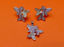 Picture of “Butterfly Kaleidoscope" set of pendant and stud earrings in sterling silver with pastel cubic zirconia