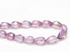 Picture of 10x7 mm, Czech faceted tear-shaped beads, transparent, amethyst  purple luster