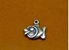 Picture of 14x15 mm, be happy as a fish in water, pendant charms, pewter, JBB findings, brass-plated