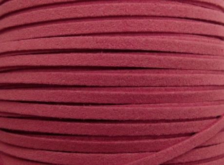 Picture of 3x1,2 mm, Ultra suede synthetic lace, hot pink, 5 meters