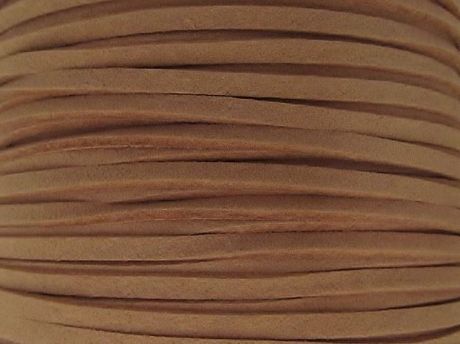 Picture of 3x1,2 mm, Ultra suede synthetic lace, natural suede brown, 5 meters