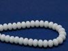 Picture of 4x7 mm, Czech faceted rondelle beads, chalk white, opaque