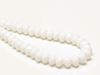 Picture of 4x7 mm, Czech faceted rondelle beads, chalk white, opaque