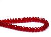 Afbeeldingen van 4x7 mm, Tsjechische facet rondel kralen, licht granaat rood, transparant