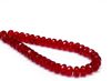 Afbeeldingen van 4x7 mm, Tsjechische facet rondel kralen, licht granaat rood, transparant