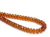 Picture of 4x7 mm, Czech faceted rondelle beads, topaz brown, transparent