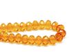 Afbeeldingen van 6x9 mm, Tsjechische facet rondel kralen, amber geel, transparant