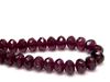 Picture of 6x9 mm, Czech faceted rondelle beads, amethyst black, translucent