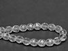 Picture of 8x8 mm, Czech faceted round beads, crystal, transparent