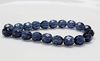 Picture of 8x8 mm, Czech faceted round beads, Montana blue, transparent