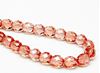 Picture of 8x8 mm, Czech faceted round beads, peachy pink, transparent