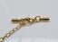Picture of Clasp with cord end caps, 3 mm, gold-plated copper, 3 pieces