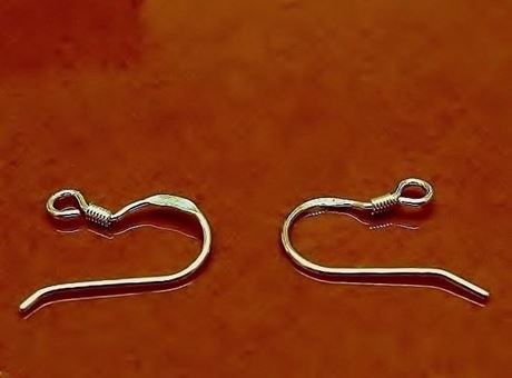 Image de Crochets d'oreille, 10x20 mm, avec spirale, argent sterling, 1 paire