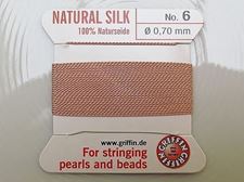 Picture of Griffin silk cord, size 6, light pink
