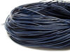 Afbeeldingen van Leren koord, 1.5 mm, nachtblauw, 2.5 m