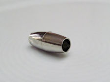 Afbeeldingen van Magnetisch slotje, 5x16 mm, kogelvormig, in te lijmen, rhodium afwerking, 2 stuks