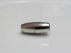 Picture of Magnetic clasp, 5x16 mm, bullet  shape, glue-in, rhodium-plated, 2 pieces