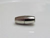 Afbeeldingen van Magnetisch slotje, 5x16 mm, kogelvormig, in te lijmen, rhodium afwerking, 2 stuks
