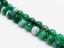 Image de 10x10 mm, perles rondes, pierres gemmes, agate à rayures naturelle, vert menthe à vert émeraude, à facettes