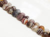 Picture of 8x8 mm, round, gemstone beads, Botswana agate, natural, frosted