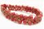 Picture of 14x13 mm, pressed Czech beads, cherry blossom flower, naphthol red, matte, old gold patina