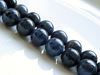Picture of 8x8 mm, round, gemstone beads, Dumortierite, natural