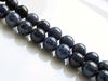 Picture of 8x8 mm, round, gemstone beads, Dumortierite, natural