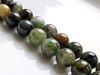 Image de 8x8 mm, perles rondes, pierres gemmes, jade chinois, vert, naturel