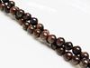 Picture of 6x6 mm, round, gemstone beads, bronzite, natural