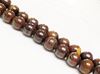 Picture of 12x12 mm, round, gemstone beads, tiger iron jasper, natural