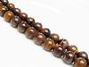 Picture of 8x8 mm, round, gemstone beads, tiger iron jasper, natural