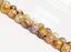 Picture of 8x8 mm, round, gemstone beads, common opal, honey yellow, natural