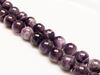 Picture of 10x10 mm, round, gemstone beads, amethyst, natural, AB-grade