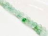 Picture of 6x6 mm, round, gemstone beads, fluorite, green, natural