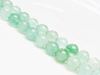 Picture of 8x8 mm, round, gemstone beads, fluorite, green, natural