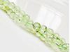 Image de 6x6 mm, perles rondes, pierres gemmes, prehnite, vert poire clair,  naturelle