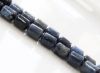 Picture of 8x6 mm, drum-shaped, gemstone beads, Dumortierite, natural, A-grade