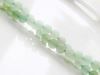 Picture of 6x6 mm, round, gemstone beads, aventurine, green, natural, frosted