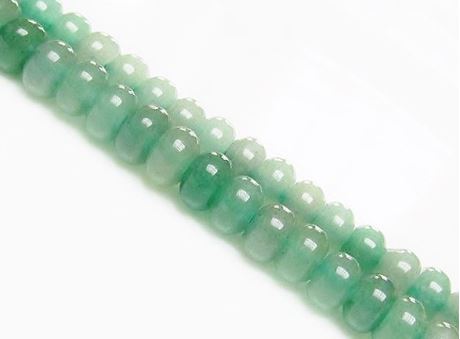 Image de 5x8 mm, perles rondelles, pierres gemmes, aventurine, verte, naturelle