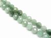 Picture of 10x10 mm, round, gemstone beads, aventurine, green, natural, faceted