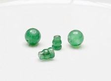 Picture of 10x10 mm, guru, gemstone beads, aventurine, green, natural, 1 set