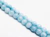 Picture of 6x6 mm, round, gemstone beads, aquamarine, natural, A-grade