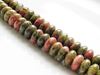 Picture of 4x8 mm, saucer, gemstone beads, unakite, natural