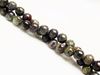 Picture of 6x6 mm, round, gemstone beads, Bloodstone, natural