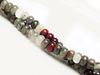 Picture of 4x6 mm, rondelle, gemstone beads, African bloodstone, natural