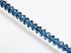 Picture of 4x7 mm, Czech faceted rondelle beads, Montana blue, transparent