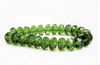 Picture of 5x8 mm, Czech faceted rondelle beads, deep olive green, transparent