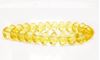 Picture of 5x8 mm, Czech faceted rondelle beads, light topaz yellow, transparent